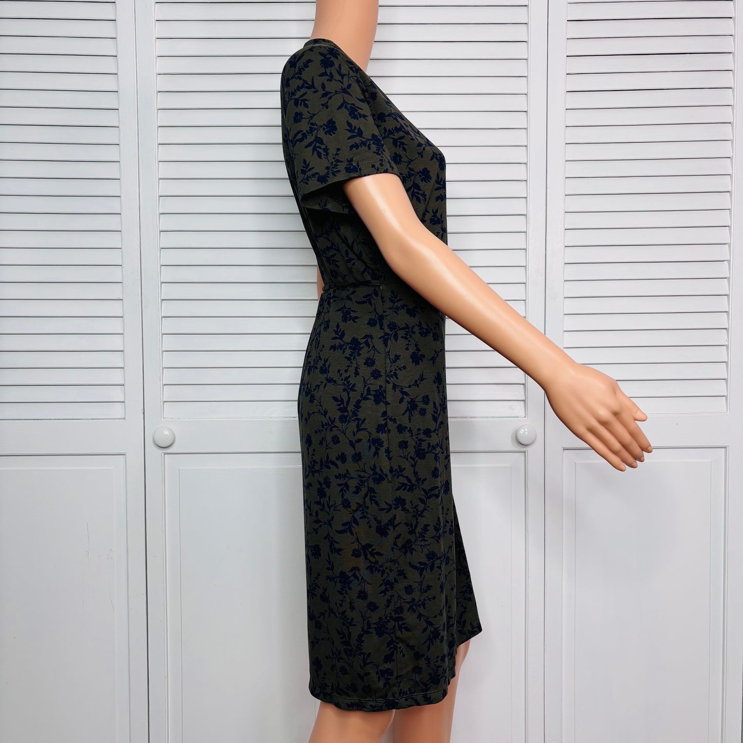 OLD NAVY Ponte-Knit Wrap-Front Sheath Dress Size Medium