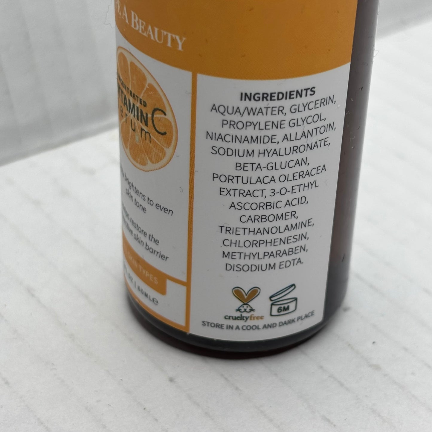 New TYPE A BEAUTY Concentrated Vitamin C Serum
