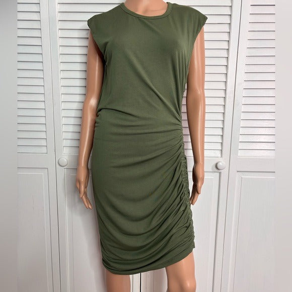 VERONICA BEARD Brompton Army Green Dress Size Large