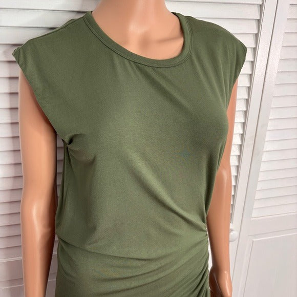 VERONICA BEARD Brompton Army Green Dress Size Large