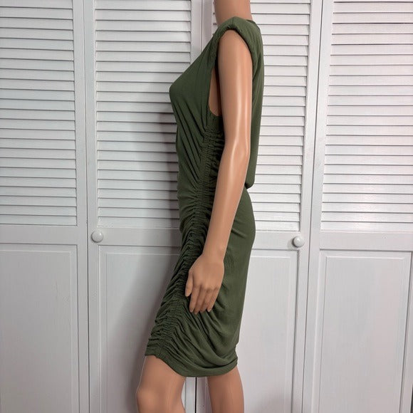 VERONICA BEARD Brompton Army Green Dress Size Large