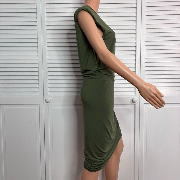 VERONICA BEARD Brompton Army Green Dress Size Large