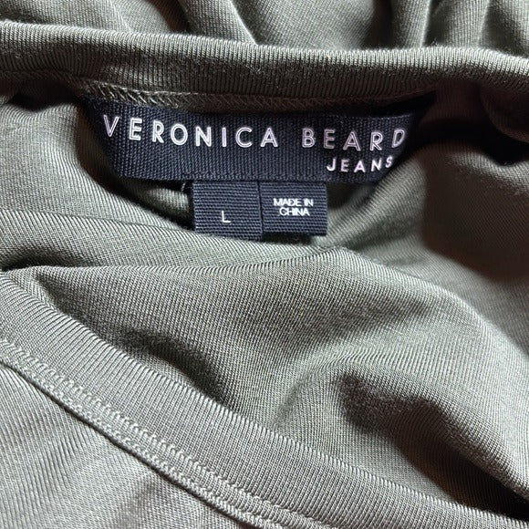 VERONICA BEARD Brompton Army Green Dress Size Large