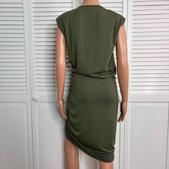 VERONICA BEARD Brompton Army Green Dress Size Large