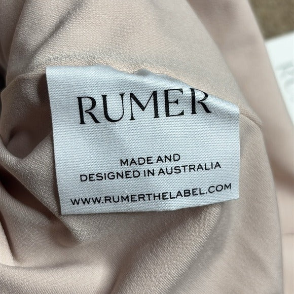 NEW RUMER Beige High Rise Striped Shorts Size Medium