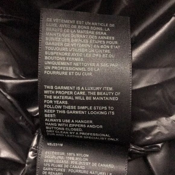 NB SERIES Bea Quilted Down Black Coat Size L