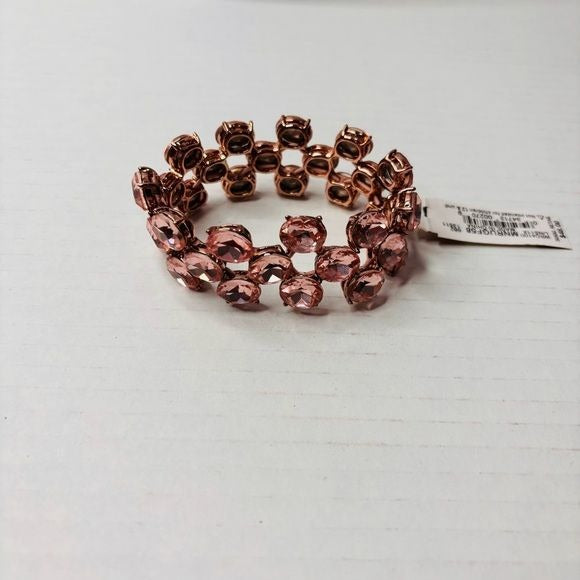 *NEW* MONET Pink Beaded Elastic Bracelet