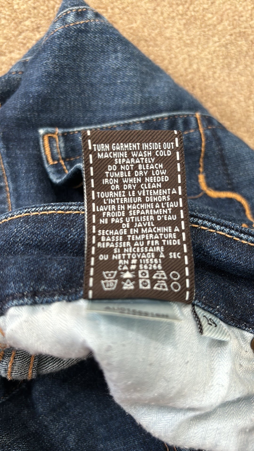 7 FOR ALL MANKIND Kimmie Bootcut In Rinsed Indigo Size 29