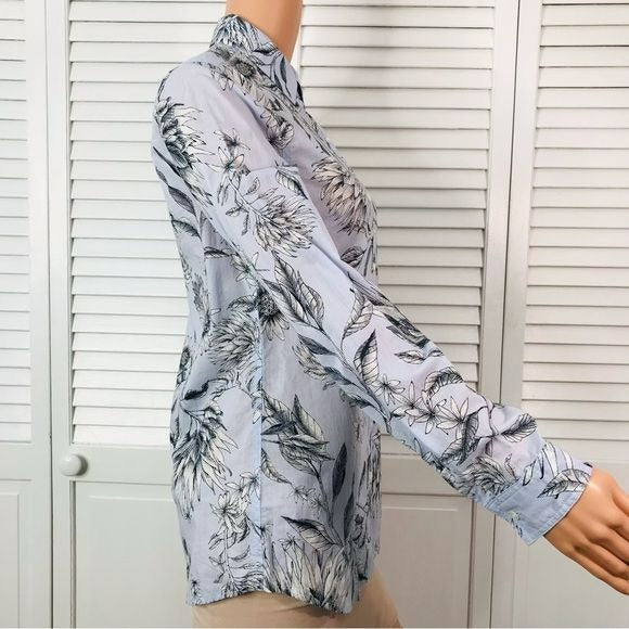 J. MCLAUGHLIN Lois Blouse In Powdered Blue Size XS *NEW*