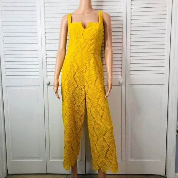 TRINA TURK Yellow Adventure Jumpsuit Size 6