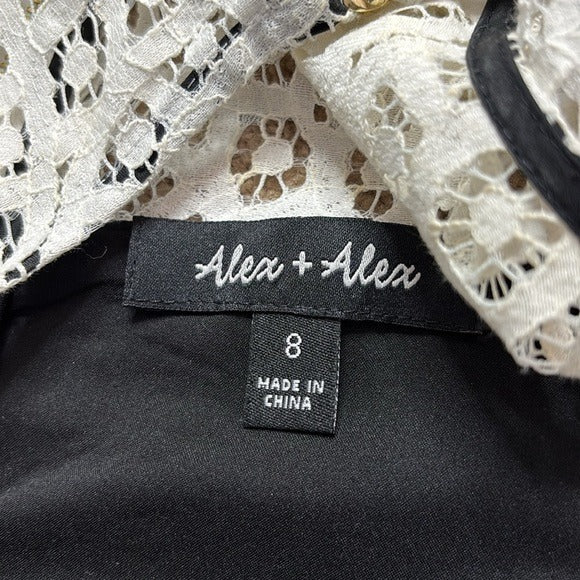 ALEX + ALEX White Sleeveless Dress Size 8