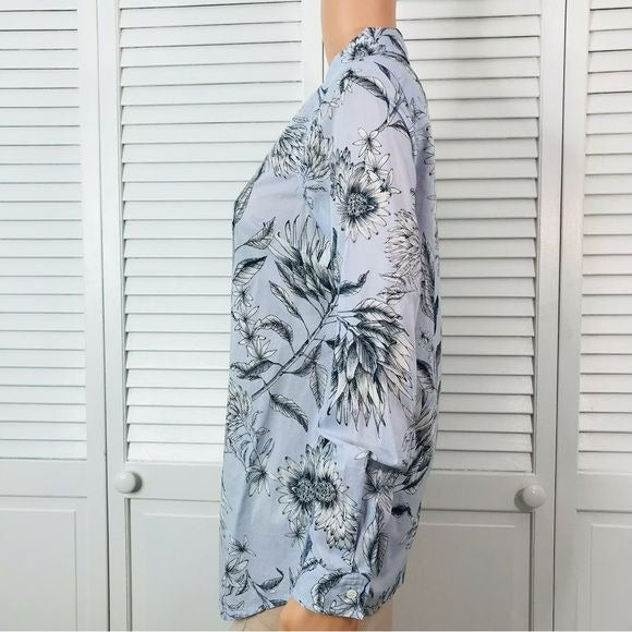 J. MCLAUGHLIN Lois Blouse In Powdered Blue Size XS *NEW*