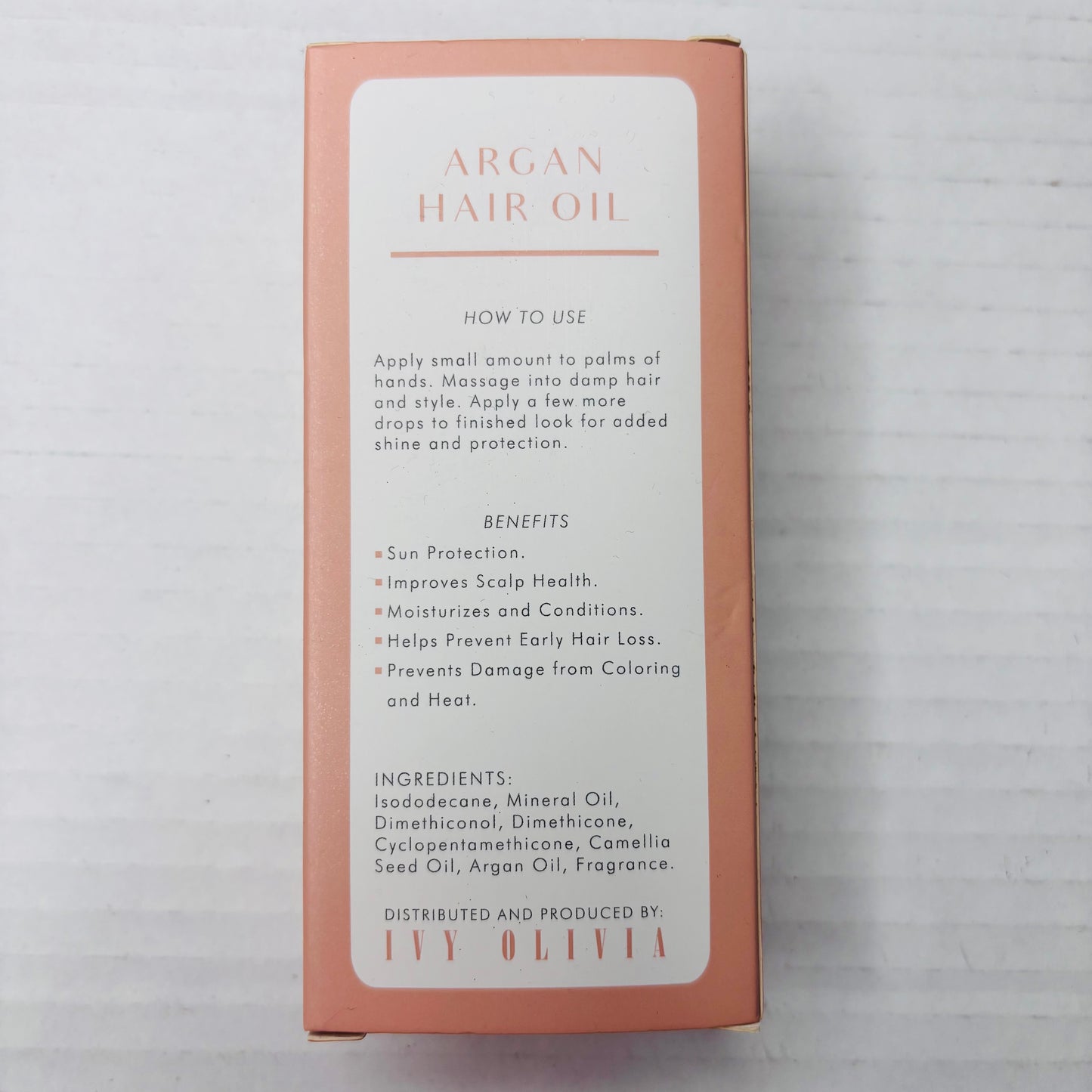 *New* IVY OLIVIA Moroccan Argan Hair Oil