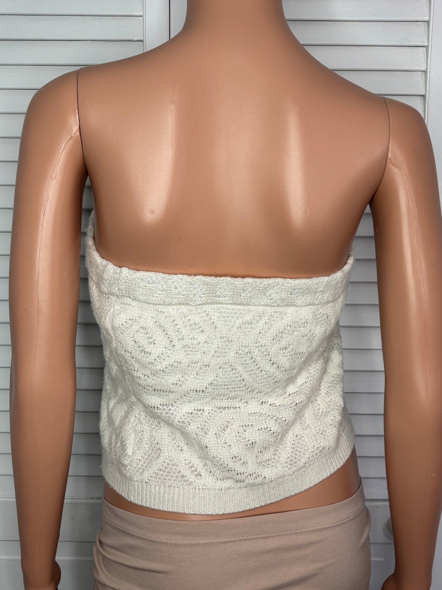 REFORMATION Rose Cashmere & Linen Blend Tube Top Size Medium