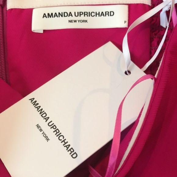 AMANDA UPRICHARD Magenta Topanga Strapless Mini Dress Size XS *NEW*