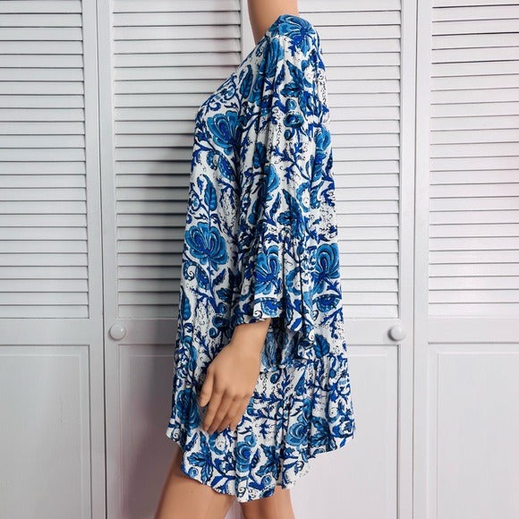 *New* KAREN KANE Catalina Ruffle Hem Top Size 1X