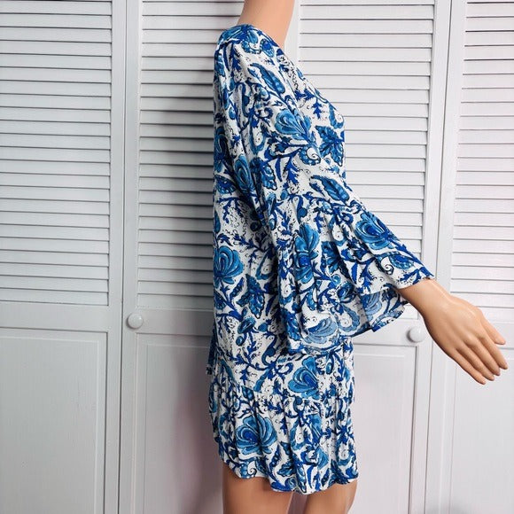 *New* KAREN KANE Catalina Ruffle Hem Top Size 1X