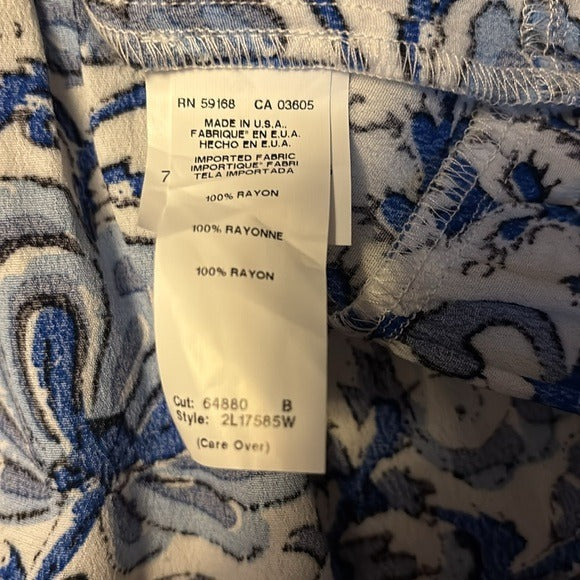 *New* KAREN KANE Catalina Ruffle Hem Top Size 1X