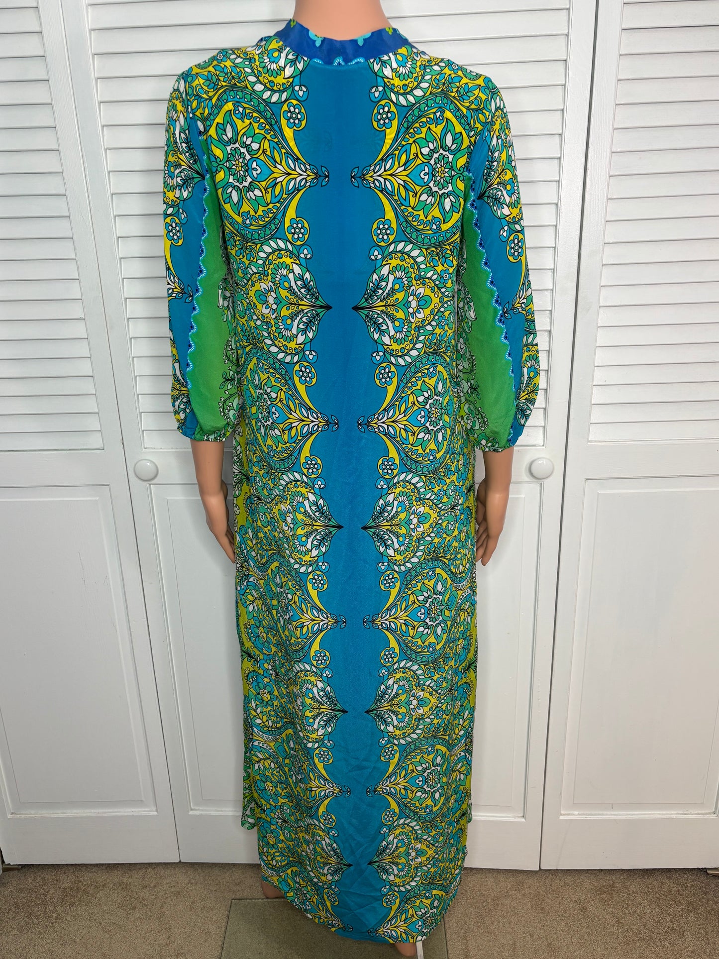 New JOHNNY WAS "Kahinu" Silk Maxi Dress Size XS