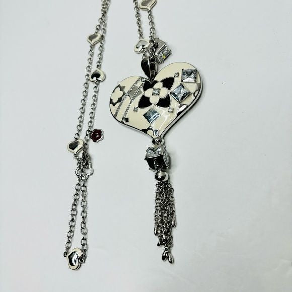 LAUREN G ADAMS Cream Fantasy Princess Cut CZs Necklace