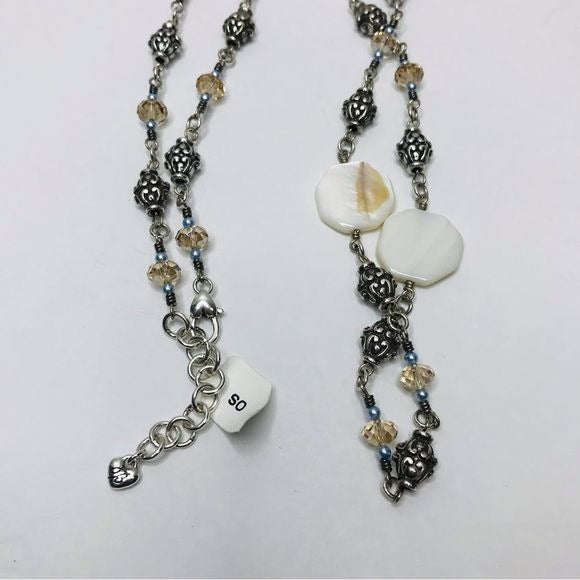 BRIGHTON Utopia Silver Crystal Long Necklace *NEW*