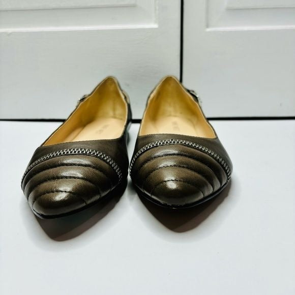 *NEW* NINE WEST Savory Le Brown Pointed Toe Flats