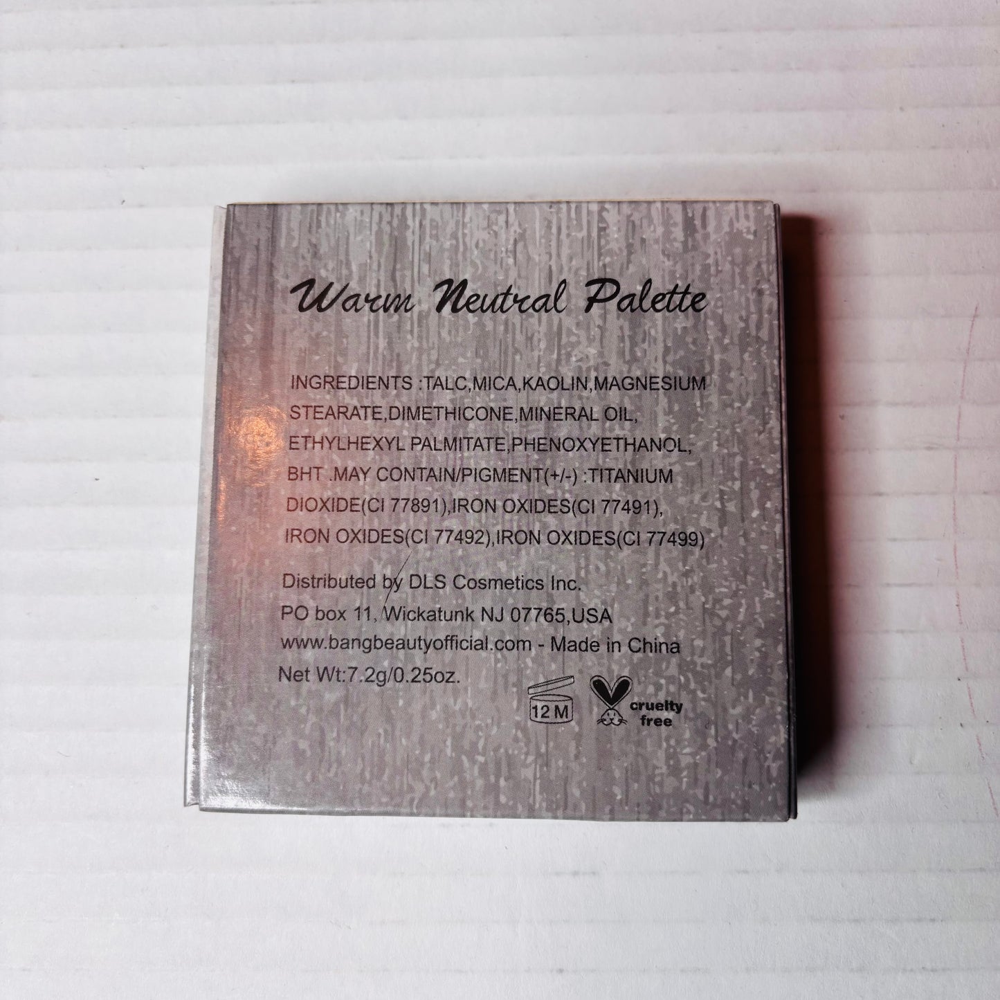 *New* BANG BEAUTY Warm Neutral Eyeshadow Palette