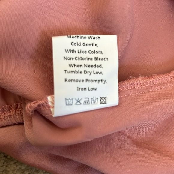 *NEW* PRETTYGARDEN Blush Pink 2 Piece Satin Outfit