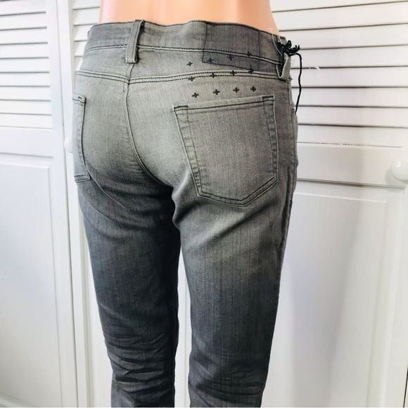 KSUBI Roadie Gray Super Skinny Zip Jeans Size 29 *NEW*
