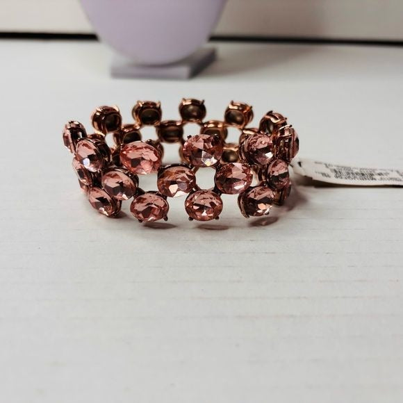 *NEW* MONET Pink Beaded Elastic Bracelet