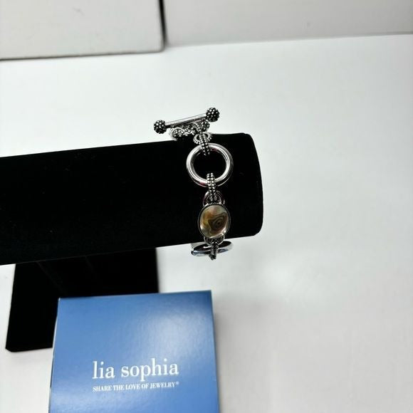 *NEW* LIA SOPHIA Epiphany Genuine Abalone Pearl Bracelet
