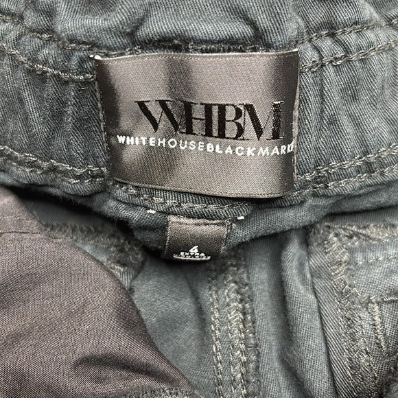 WHITE HOUSE BLACK MARKET Slim Ankle Extra High-Rise Pants in Black Size 4