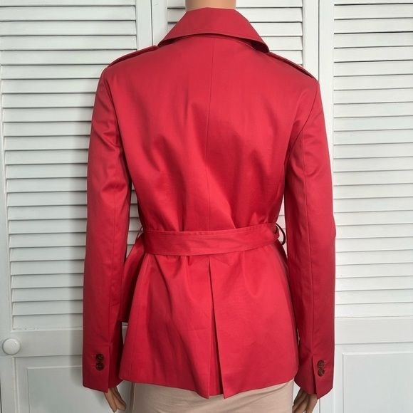 BROOKS BROTHERS Coral Belted Trench Coat