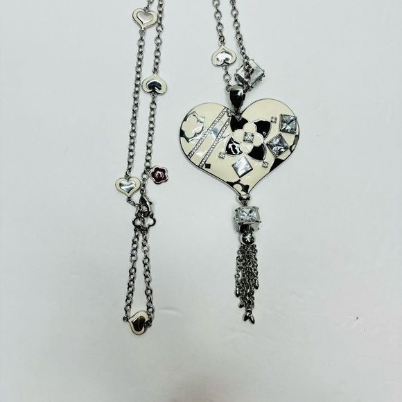 LAUREN G ADAMS Cream Fantasy Princess Cut CZs Necklace