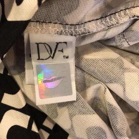 DIANE VON FURSTENBERG Chainlink Reina Silk Dress Size 10
