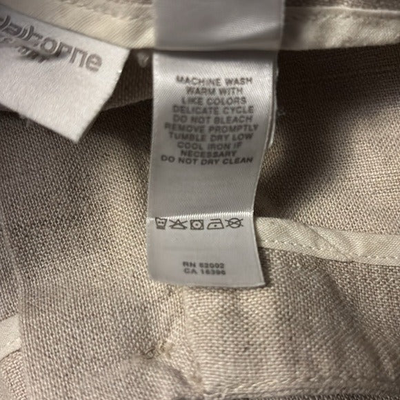 *New* LIZ CLAIBORNE Linen Blend Pants Size 4