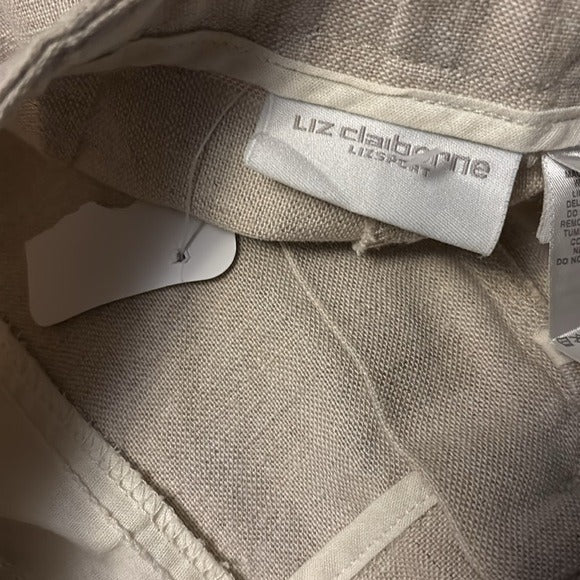 *New* LIZ CLAIBORNE Linen Blend Pants Size 4