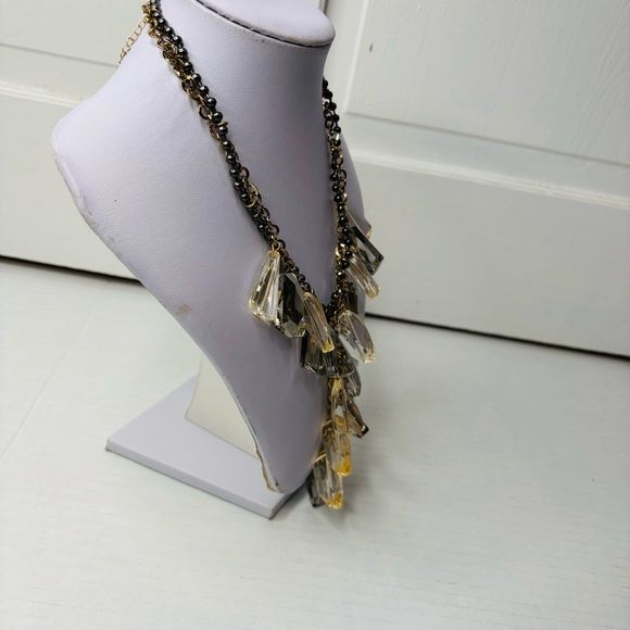 *NEW* ERICA LYONS Gold Gray Necklace