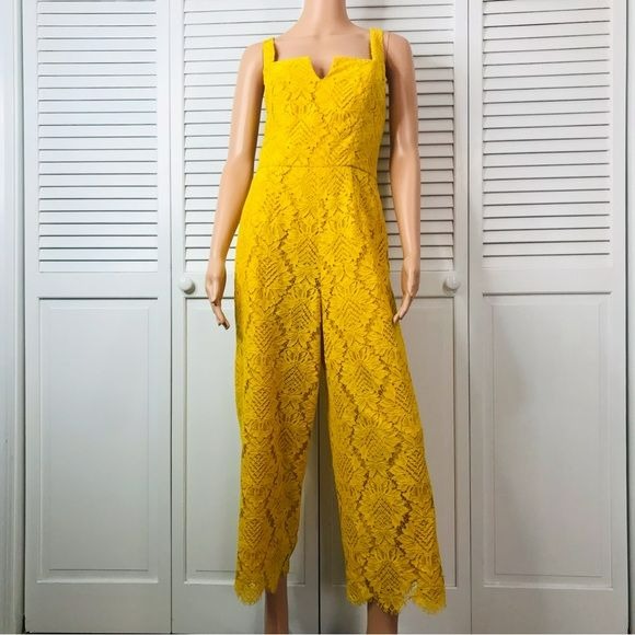 TRINA TURK Yellow Adventure Jumpsuit Size 6
