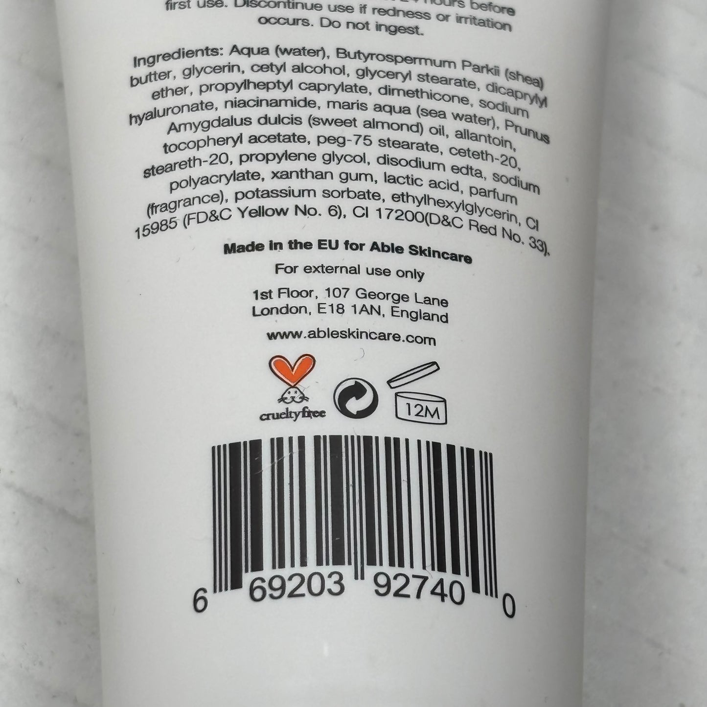 New ABLE SKINCARE Anti-Ageing Retexturing & Resurfacing Duo Moisturizer