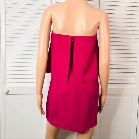 AMANDA UPRICHARD Magenta Topanga Strapless Mini Dress Size XS *NEW*