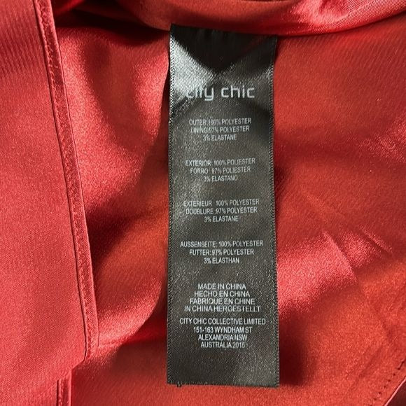 *NEW* CITY CHIC Opulent Toffee Elbow Sleeve Dress Size 14
