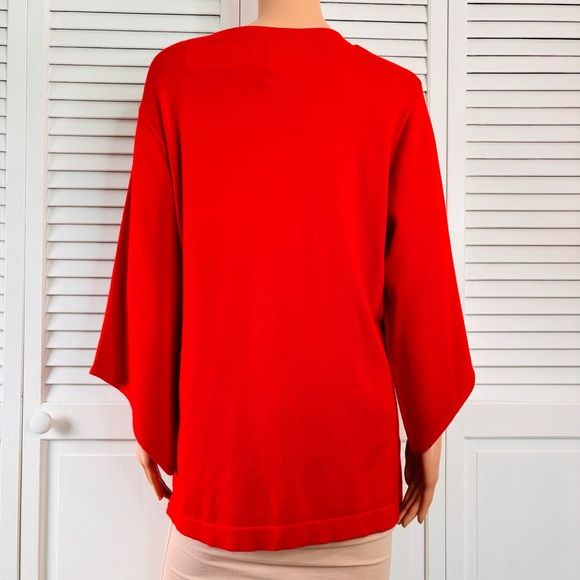 *NEW* MARBLE Red Zipper Sweater