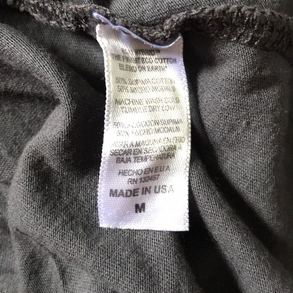 PIECE APPAREL Dark Gray Side Boob Tank Top Size M *NEW*