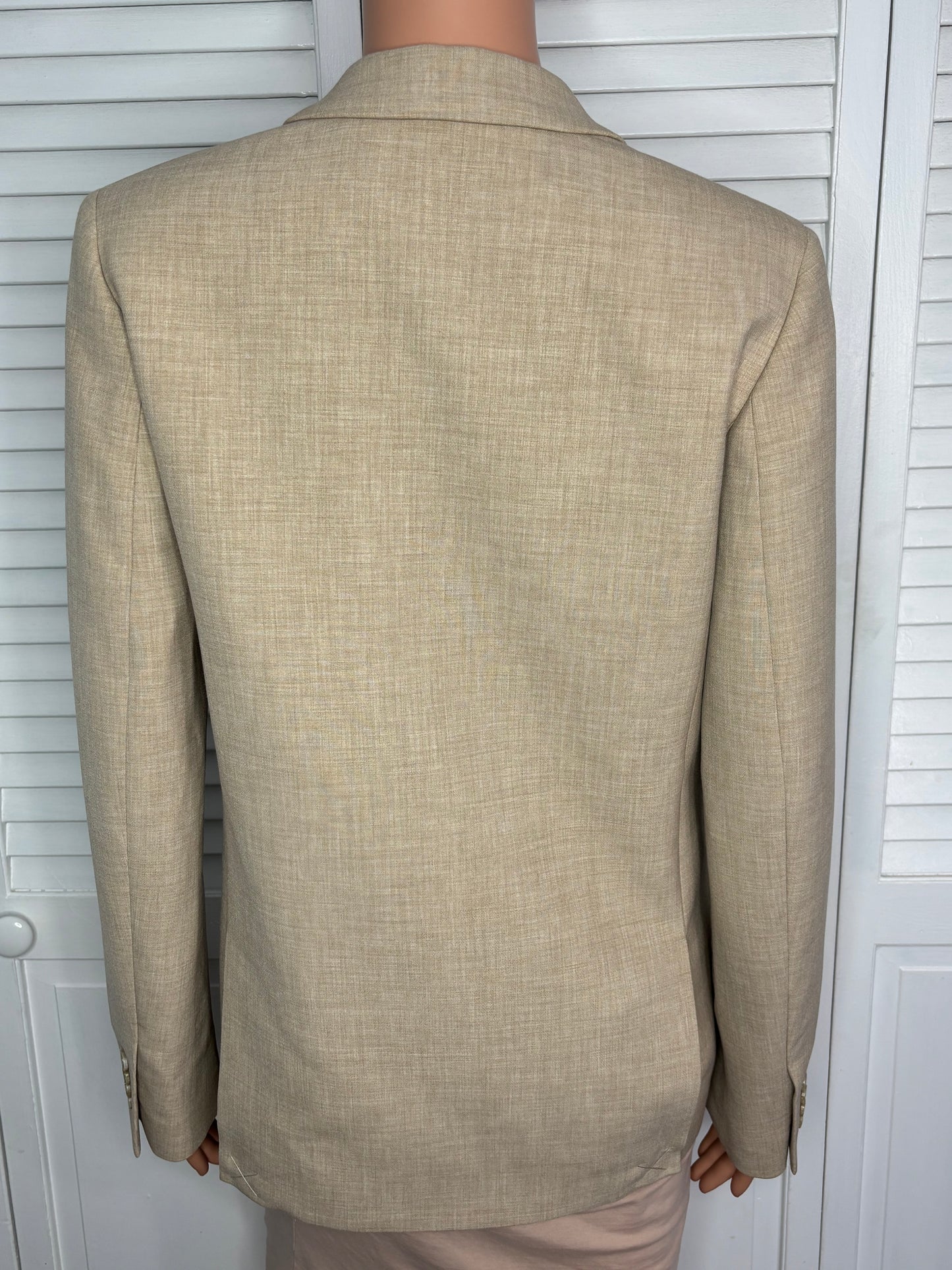 WILFRED Beige Destiny Double Breasted Blazer Size 0