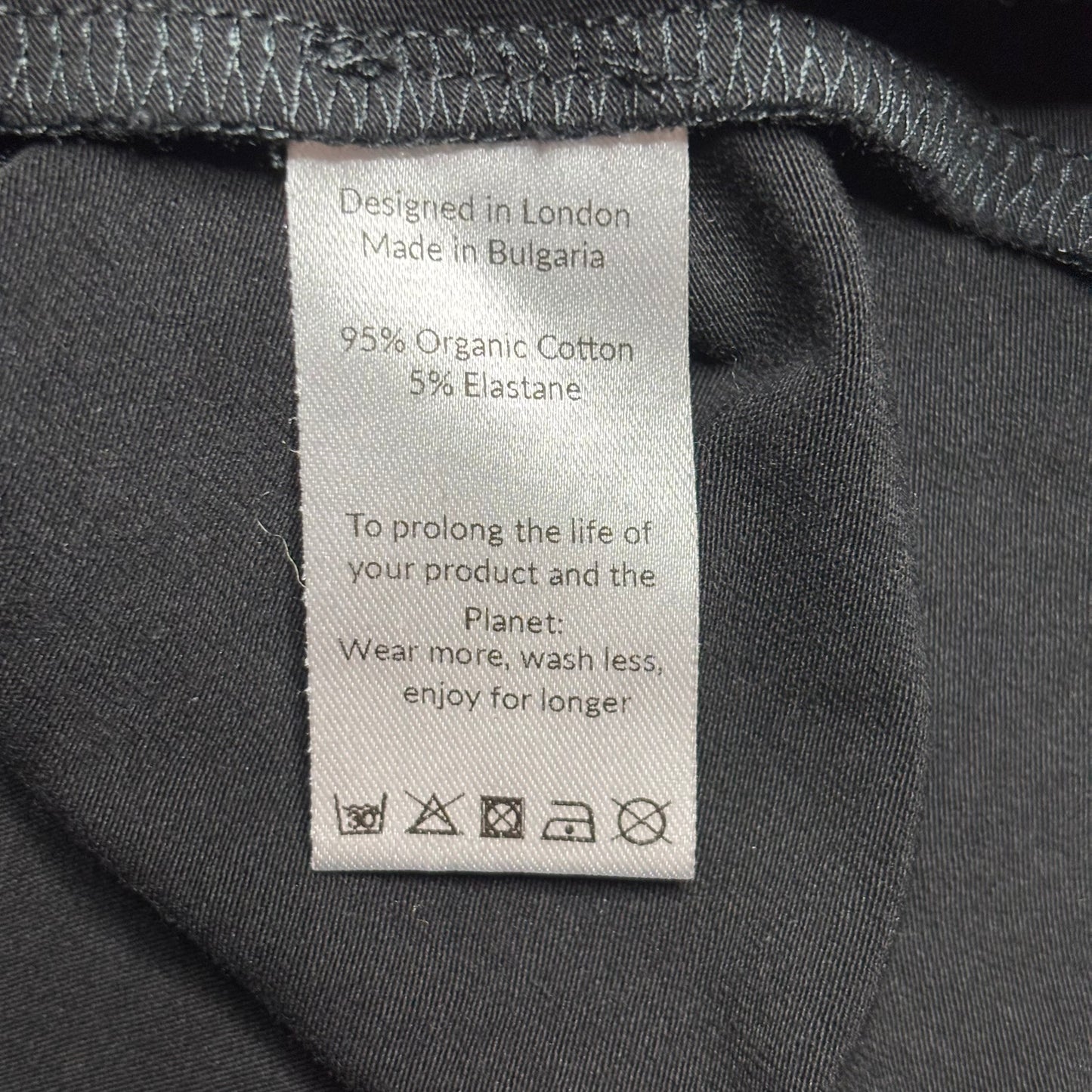 SAINT + SOFIA Black Organic Cotton Cap Sleeve Tee Size 10