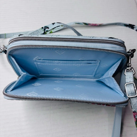 VERA BRADLEY Seawater Blooms All In One Crossbody
