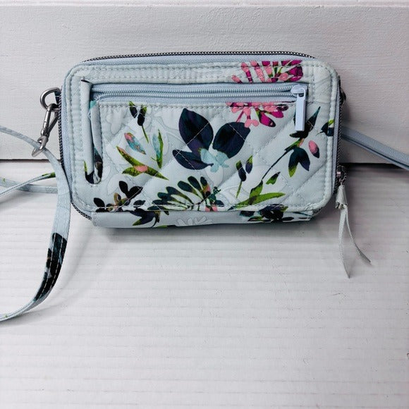 VERA BRADLEY Seawater Blooms All In One Crossbody