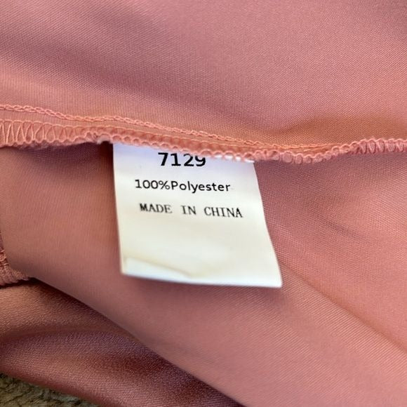 *NEW* PRETTYGARDEN Blush Pink 2 Piece Satin Outfit