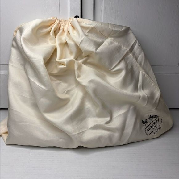 *NEW* COACH Silver Metallic Poppy Leather Slim Tote
